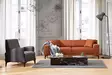 3-sits soffa Atelier del Sofa Petra Orange Polyester 215x86x87 cm - Soffor - 8683342939331 - 4