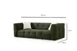 3-sits soffa Atelier del Sofa Cady Grön Polyester 235x100x72 cm - Soffor - 8683743974771 - 6