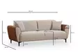 3-sits bäddsoffa Atelier del Sofa Aren Beige Polyester 215x85x85 cm - Bäddsoffor - 8684282484561 - 13
