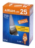 Airam Led kynttil=C3=A4 opaali 3,5w 2 kpl myyntipakkaus - Lampor och lysrör - 6435200231611 - 1