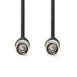 BNC-videokabel | BNC Hane | BNC Hane | Nickelplaterad | 75 Ohm | 2.00 m | Rund | PVC | Svart | Label - HDMI-kablar - 5412810426461 - 10