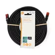 CAT6 Nätverkskabel | RJ45 hane | RJ45 hane | S/FTP | 20.0 m | Rund | LSZH | Svart | Label - Dator och nätverk - 5412810423231 - 66