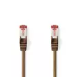 CAT6 Nätverkskabel | RJ45 hane | RJ45 hane | S/FTP | 7.50 m | Rund | LSZH | Brun | Plastpåse - Dator och nätverk - 5412810277841 - 1