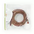 CAT6 Nätverkskabel | RJ45 hane | RJ45 hane | S/FTP | 7.50 m | Rund | LSZH | Brun | Plastpåse - Dator och nätverk - 5412810277841 - 72