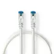CAT6a nätverkskabel | S/FTP | RJ45 hane | RJ45 hane | 0.50 m | Snagless | Rund | Flätad / PVC | Silver | Kartong med täckt fönster - Dator och nätverk - 5412810333561 - 1