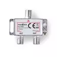 CATV Splitter | 5 - 1000 MHz | inkopplingsförlust: 4.2 dB | Antal utgångar: 2 | 75 Ohm | Zinc - Tillbehör - 5412810298341 - 1