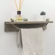Vägghylla Hanah Home Aa125 Valnöt Massiv Gran 50x10x9 cm - Vägghyllor - 8681875775181 - 1