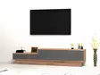 TV-bänk Hanah Home As?r Furu Antracit Spånskiva 160x35x35 cm - TV-bänkar - 8682870286481 - 1