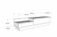 TV-bänk Hanah Home As?r Furu Antracit Spånskiva 160x35x35 cm - TV-bänkar - 8682870286481 - 5