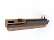 TV-bänk Hanah Home As?r Furu Antracit Spånskiva 160x35x35 cm - TV-bänkar - 8682870286481 - 3