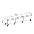 TV-bänk Hanah Home Amsterdam Antracit Spånskiva 180x42x35 cm - TV-bänkar - 8682870115071 - 5