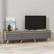 TV-bänk Hanah Home Amsterdam Antracit Spånskiva 180x42x35 cm - TV-bänkar - 8682870115071 - 2