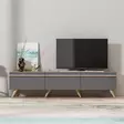 TV-bänk Hanah Home Amsterdam Antracit Spånskiva 180x42x35 cm - TV-bänkar - 8682870115071 - 1