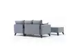 Hörnbäddsoffa Atelier del Sofa Bella Blå Polyester 205x140x85 cm - Soffor - 8682870763241 - 9