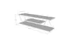 TV-bänk Hanah Home Canaz v2 Antracit Grå Spånskiva 120x33x33 cm - TV-bänkar - 8681875883091 - 4