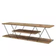 TV-bänk Hanah Home Canaz v2 Svart Valnöt Spånskiva 120x33x33 cm - TV-bänkar - 8681875877281 - 4