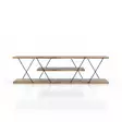 TV-bänk Hanah Home Canaz v2 Svart Valnöt Spånskiva 120x33x33 cm - TV-bänkar - 8681875877281 - 3