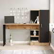 Skrivbord Hanah Home Ct2 Ab Furu Svart Spånskiva 152,3x120x40 cm - Skrivbord - 8683342403641 - 2