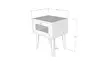 Sängbord Hanah Home Euromos Ek Spånskiva 40x50x35 cm - Nattduksbord - 8682870084841 - 5