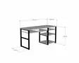 Skrivbord Hanah Home Emro Valnöt Spånskiva 150x75,8x58,4 cm - Skrivbord - 8682870049871 - 4