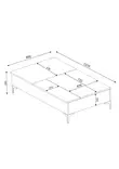 Soffbord Hanah Home Esinti Vit Spånskiva 121x28x69,2 cm - Soffbord - 8681181852361 - 5