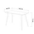 Skrivbord Hanah Home Fabio Furu Spånskiva 120x77x60 cm - Skrivbord - 8682870131071 - 7