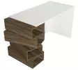 Skrivbord Hanah Home Jenga Vit Valnöt Spånskiva 130x75x60 cm - Skrivbord - 8681181613641 - 5
