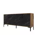Konsolbord Hanah Home Kiev Valnöt Svart Spånskiva 180x78x35 cm - Byråer och skåp - 8683342460941 - 5