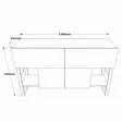 Konsolbord Hanah Home Ml25A Furu Spånskiva 138,8x83,6x43,3 cm - Byråer och skåp - 8683342404341 - 6