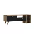 TV-bänk Hanah Home Parion Svart Spånskiva 150x47x35 cm - TV-bänkar - 8682870115101 - 4