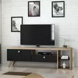 TV-bänk Hanah Home Parion Svart Spånskiva 150x47x35 cm - TV-bänkar - 8682870115101 - 2
