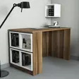 Skrivbord Hanah Home Box Valnöt Vit Spånskiva 120x75x65 cm - Skrivbord - 8681875184181 - 1