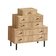 Byrå Hanah Home Tata Ek Spånskiva 80x40x85 cm - Byråer och skåp - 8681875933161 - 3