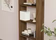 Bokhylla Hanah Home New Valnöt Spånskiva 50x160x19,6 cm - Bokhyllor - 8681875449501 - 3
