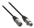 Högtalarkabel XLR 3p hane - XLR 3-Pin Hona 3.00 m Svart - Ljudkablar - 8719568000231 - 30