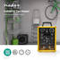 Industriell design värmefläkt | 1000 / 2000 W | Justerbar termostat | 2 Värmeinställningar | IP24 | Integrerade handdtag | Gul - Uppvärmning - 5412810314591 - 9