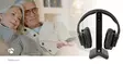Trådlösa TV-hörlurar | Wi-Fi | Over-Ear | Batteri 1 driftstid standardanvändning: 480 min | 25 m | Digitalt ljud | Svart - Trådlösa hörlurar - 5412810412181 - 90