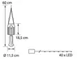 Maui koristepurkki 40led 60cm=20 - Dekorationsljus - 6435200295101 - 3