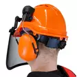 Skyddshjälm med visir - Skogsarbetarens utrustning - 6438168091631 - 4