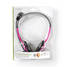 PC headset | On-Ear | Stereo | 2x 3.5 mm | Vikbara Mikrofon | Rosa - Trådlösa hörlurar - 5412810286881 - 8