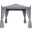 Paviljonki Capri 3 x 3 m harmaa - Paviljonger och pergolor - 6438168096421 - 1