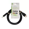 Premium High Speed HDMI kabel med Ethernet | HDMI Kontakt | HDMI Kontakt | 4K@60Hz | 18 Gbps | 1.50 m | Rund | PVC | Svart | Label - HDMI-kablar - 5412810426911 - 66