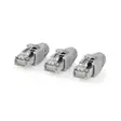 RJ45-kontakt | RJ45 Pass Through | Solid/strängad FTP CAT6 | Rak | Guldplaterad | 10 st. | Polycarbonate | Grå / Svart / Vit | Låda - Dator och nätverk - 5412810336401 - 41