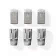 RJ45-kontakt | RJ45 Pass Through | Solid/strängad FTP CAT6 | Rak | Guldplaterad | 10 st. | Polycarbonate | Grå / Svart / Vit | Låda - Dator och nätverk - 5412810336401 - 30