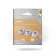 RJ45-kontakt | RJ45 Pass Through | Solid/strängad UTP CAT6 | Rak | Guldplaterad | 10 st. | Polycarbonate | Grå / Svart / Vit | Låda - Dator och nätverk - 5412810336371 - 66