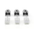 RJ45-kontakt | RJ45 Pass Through | Solid/strängad UTP CAT6 | Rak | Guldplaterad | 10 st. | Polycarbonate | Grå / Svart / Vit | Låda - Dator och nätverk - 5412810336371 - 10