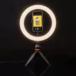 Ringljus | 10 inch | 120 LED's | 2700 - 6700 K | Trevbensstativ | Svart - Fotostudio och belysning - 5412810408801 - 52