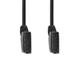 SCART-kabel | SCART Hane | SCART Hane | Nickelplaterad | 480p | 2.00 m | Rund | PVC | Svart | Låda - HDMI-kablar - 5412810289721 - 10