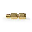 SMA Adapter | SMA Hane Reverse Polarity | SMA Hona | Guldplaterad | 50 Ohm | Rak | PVC | Guld | 2 st. | Låda - Nedis produkter - 5412810425501 - 15