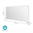 Infrared Heating Panel | 700 W | 1 Heat Setting | Adjustable thermostat | Remote control | IP44 | White - Uppvärmning - 5412810444311 - 55
